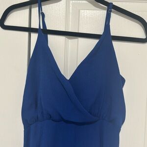 Beautiful blue maxi dress with nice slit